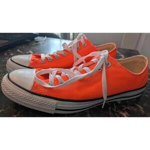 Converse Chuck Taylor All Star Low Orange Canvas Shoes Unisex mens US 9 EU 42.5